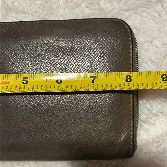 Hermes Brown Leather Zip Around Wallet France - Picture 12 of 14